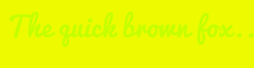 Image with Font Color C5FF00 and Background Color EDFA00